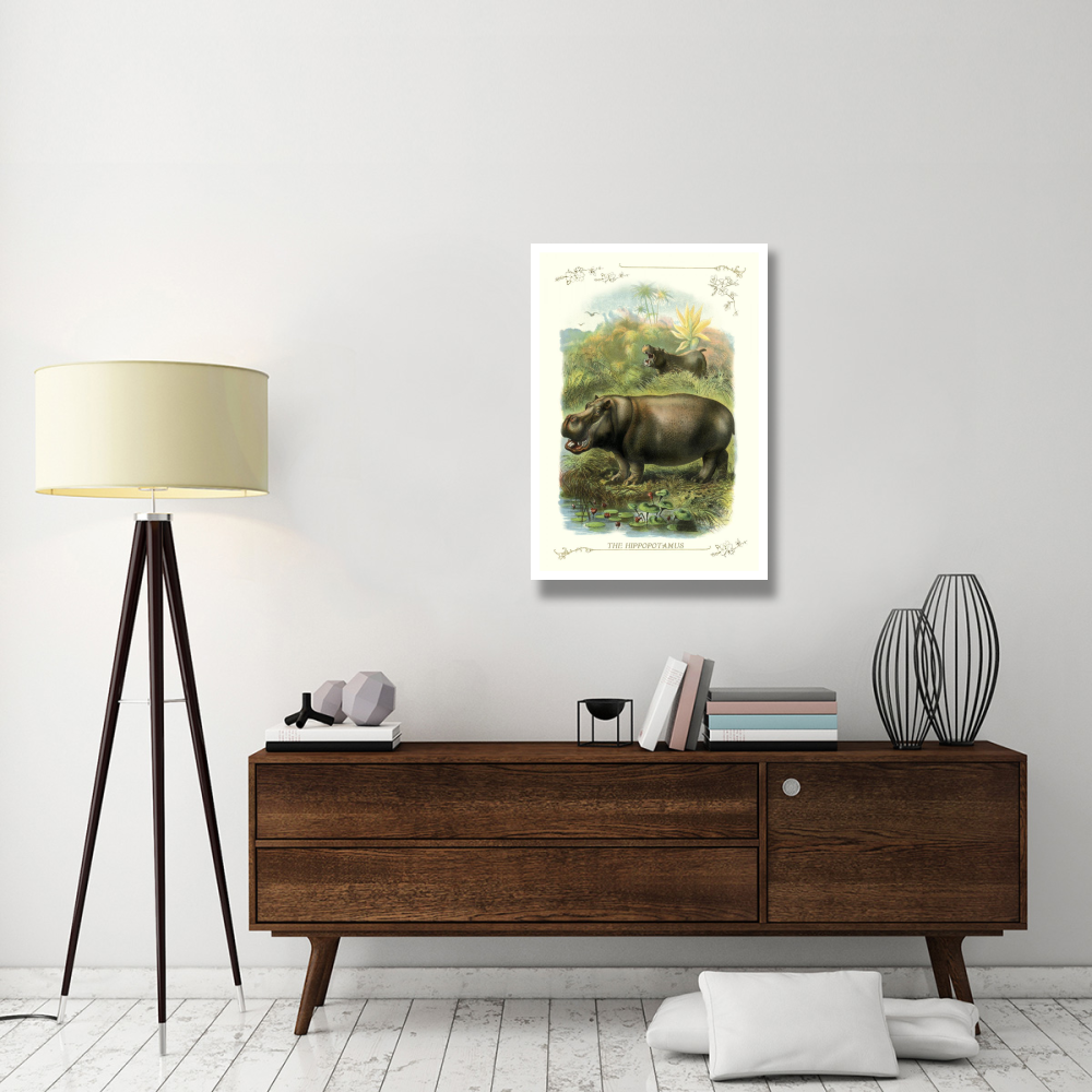 The Hippopotamus, 1900-Paper Art-26&quotx38"