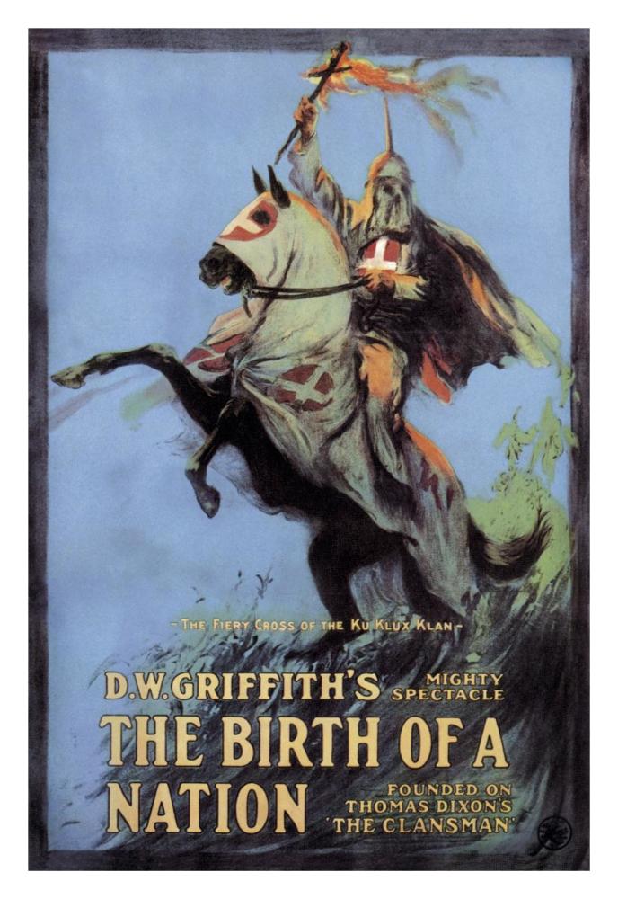 The Birth of a Nation, 1915-Paper Art-22"x32"