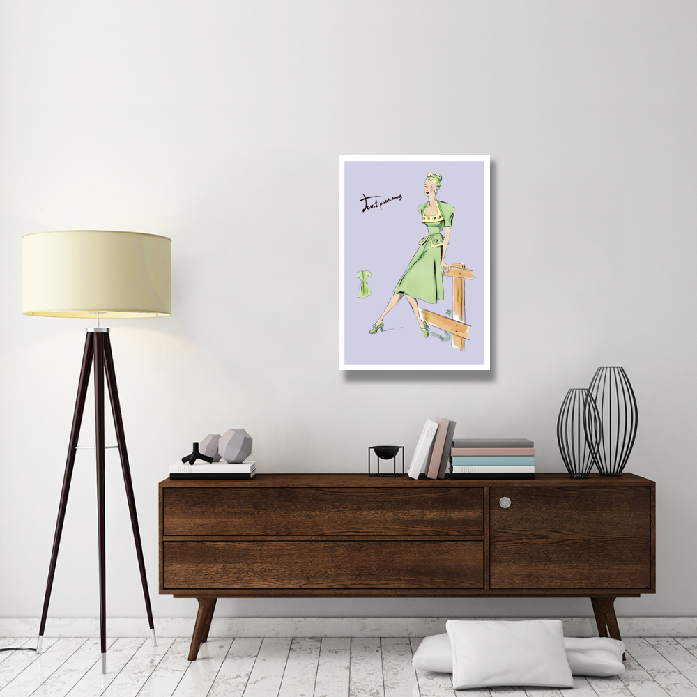 Pastel Summertime Fashion, 1947-Paper Art-26&quotx38"