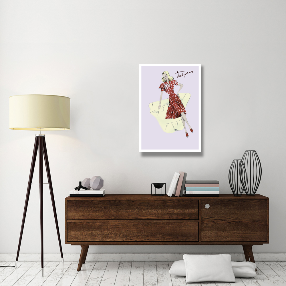 Polka-Dot Spring Dress, 1947-Paper Art-26&quotx38"