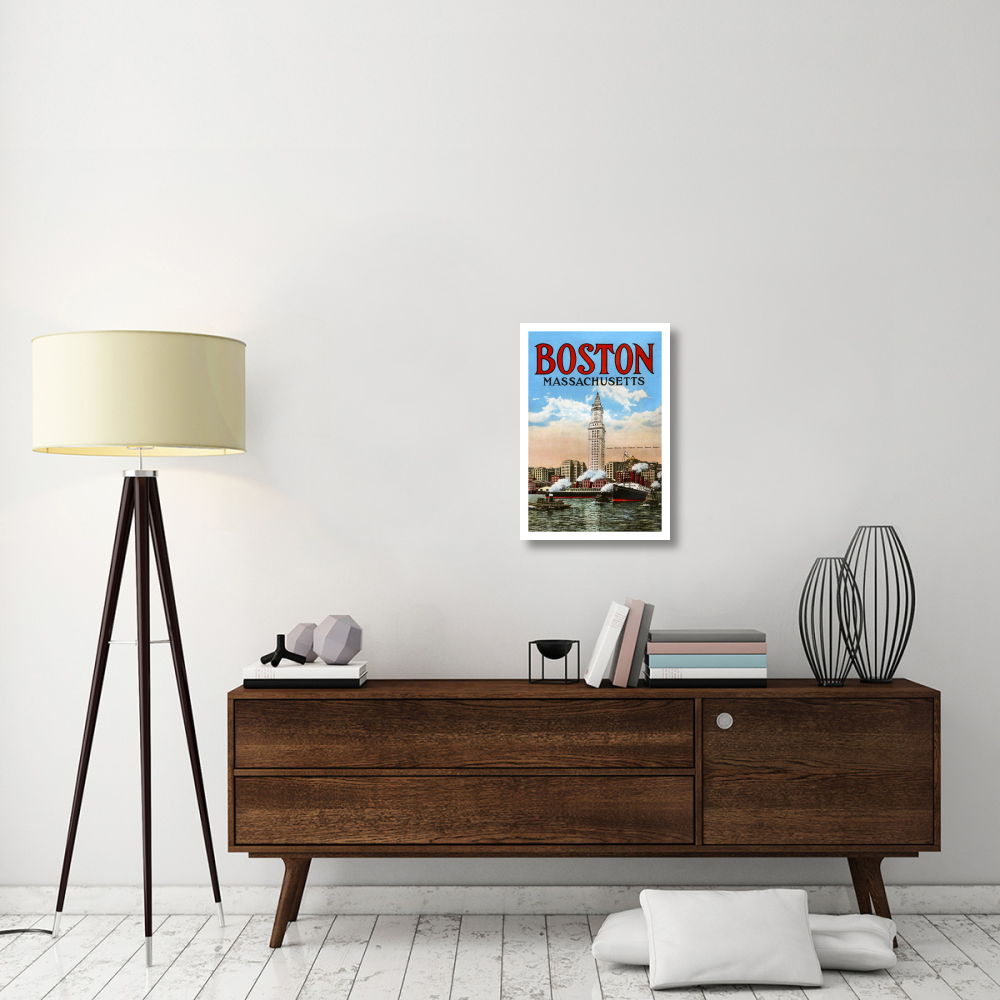 Boston Massachusetts-Paper Art-18&quotx26"