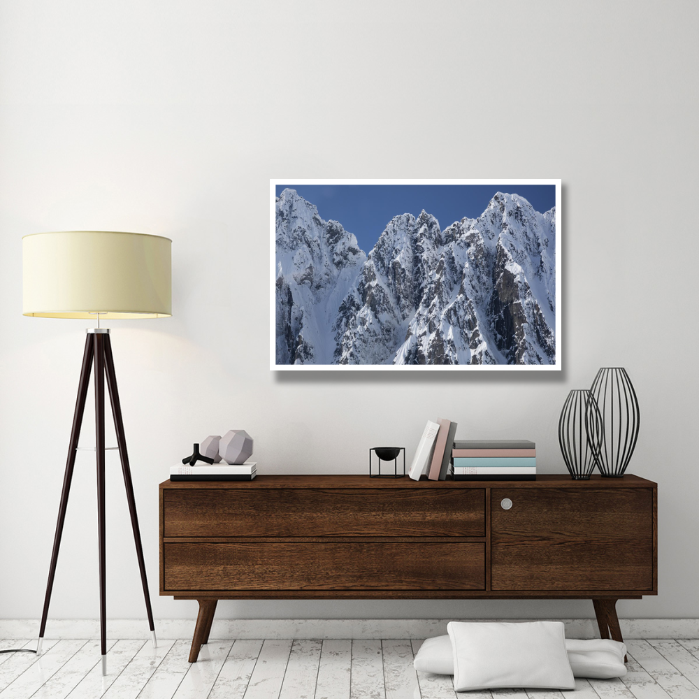 Peaks of Takhinsha Mountains near Haines, Alaska-Paper Art-50&quotx34"