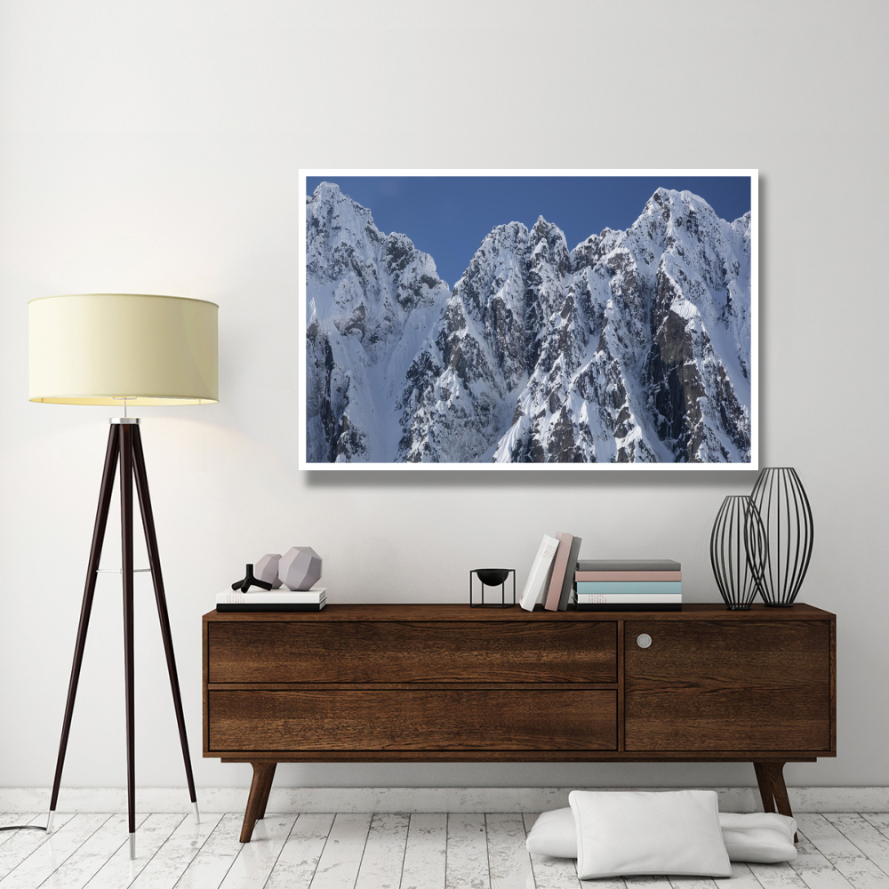 Peaks of Takhinsha Mountains near Haines, Alaska-Paper Art-62&quotx42"