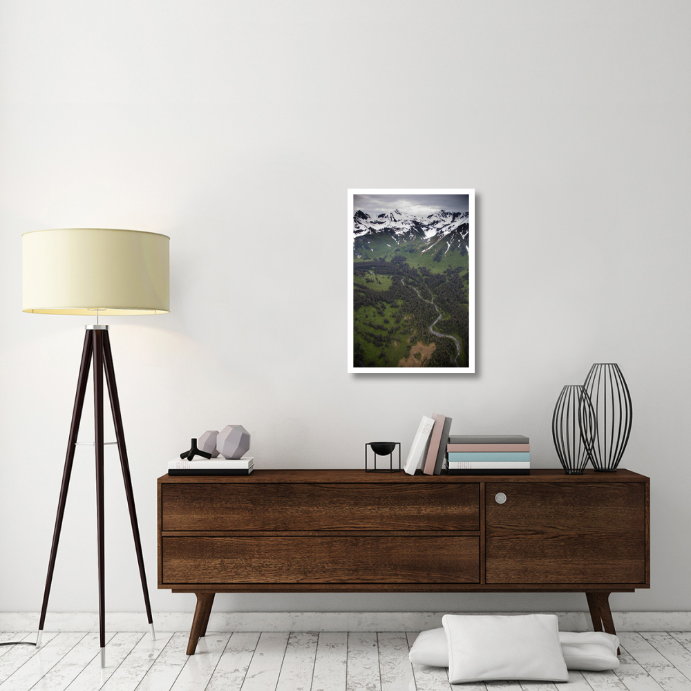 Mount Hendrickson, Tongass National Forest, Yakutat, Alaska-Paper Art-22&quotx32"
