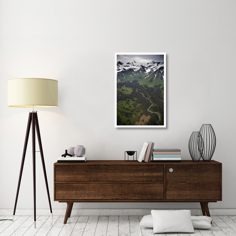 Mount Hendrickson, Tongass National Forest, Yakutat, Alaska-Paper Art-26&quotx38"