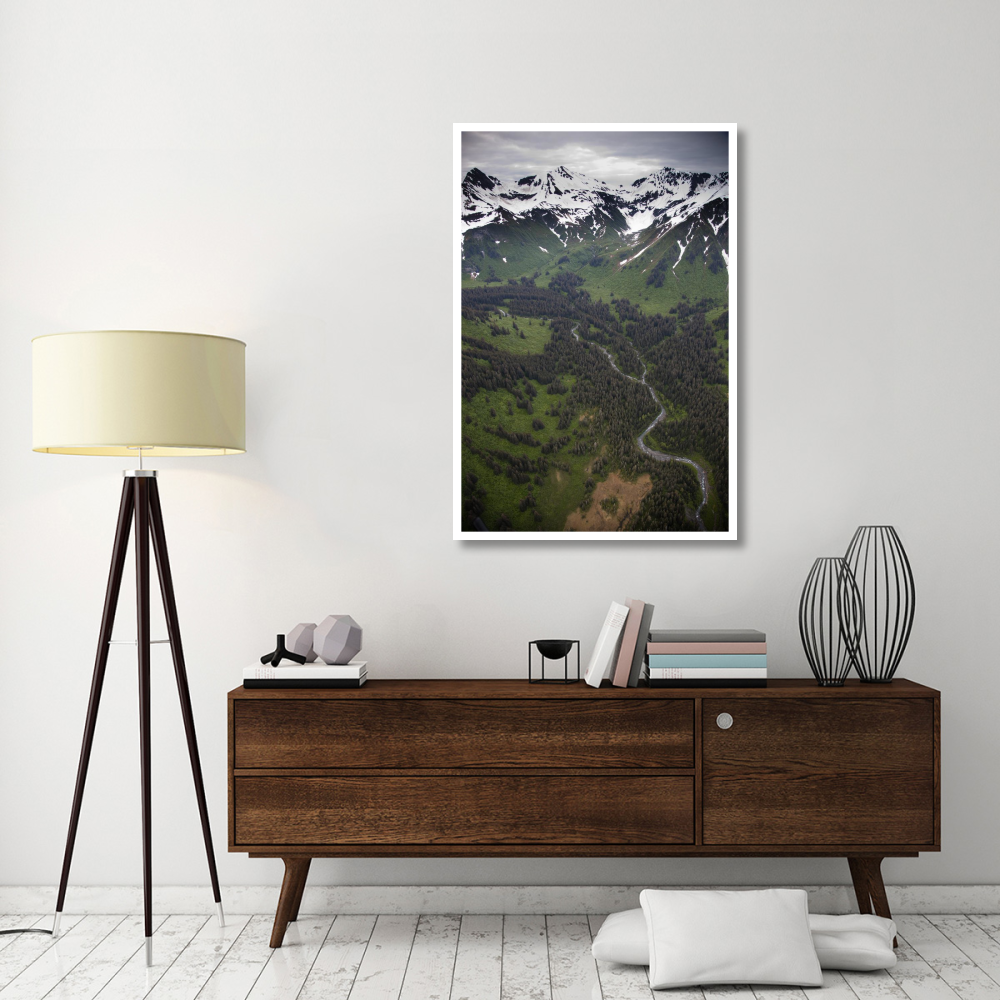 Mount Hendrickson, Tongass National Forest, Yakutat, Alaska-Paper Art-34&quotx50"