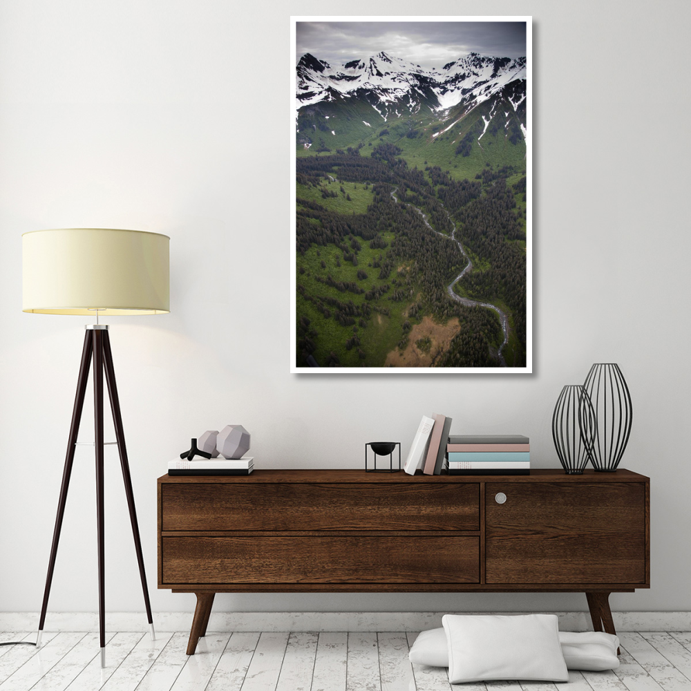 Mount Hendrickson, Tongass National Forest, Yakutat, Alaska-Paper Art-42&quotx62"