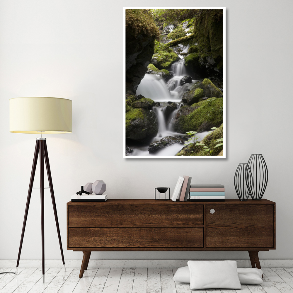 Cascading creek in temperate rainforest interior, Sitka, Alaska-Paper Art-42&quotx62"