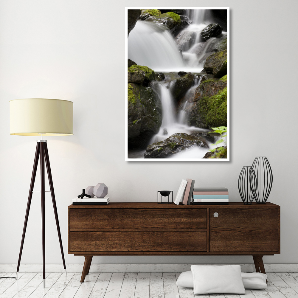 Cascading creek in temperate rainforest interior, Sitka, Alaska-Paper Art-42&quotx62"