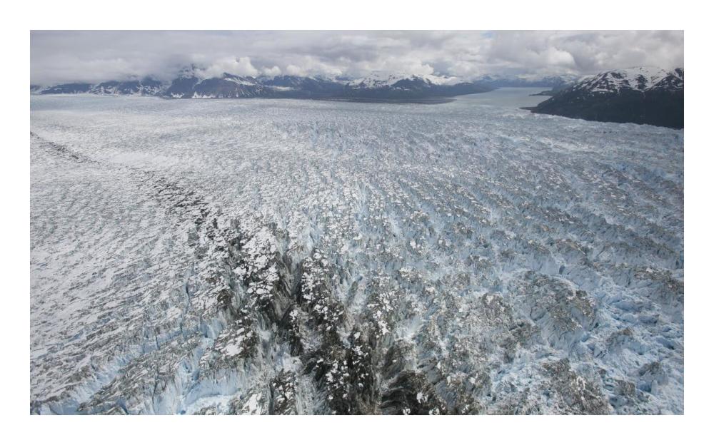 Hubbard Glacier, Gilbert Point, Wrangell-St. Elias National Park, Alaska-Paper Art-24"x15"