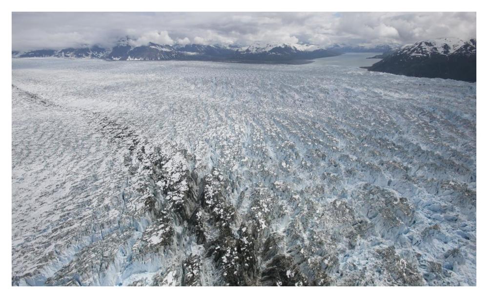 Hubbard Glacier, Gilbert Point, Wrangell-St. Elias National Park, Alaska-Paper Art-42"x25.6"