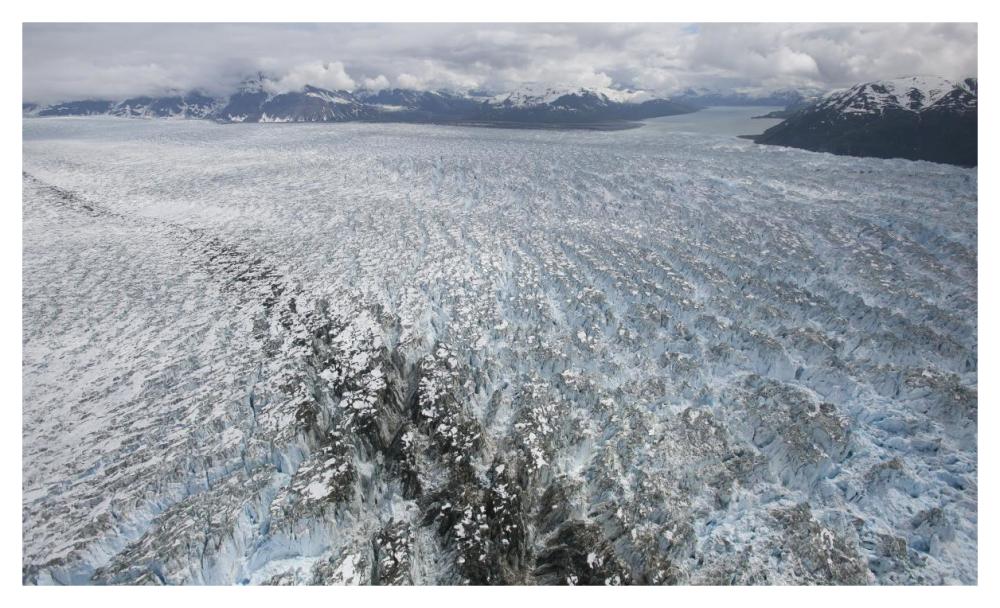 Hubbard Glacier, Gilbert Point, Wrangell-St. Elias National Park, Alaska-Paper Art-46"x28"