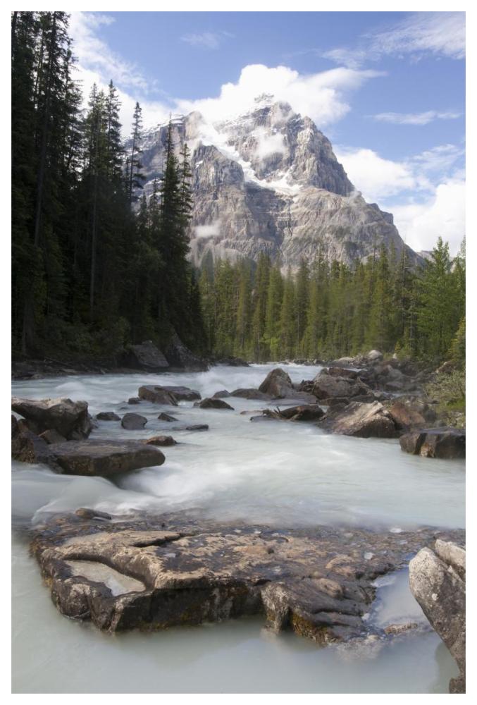 Mount Stephen and Yoho River, Yoho National Park, British Columbia, Canada-Paper Art-42"x62"