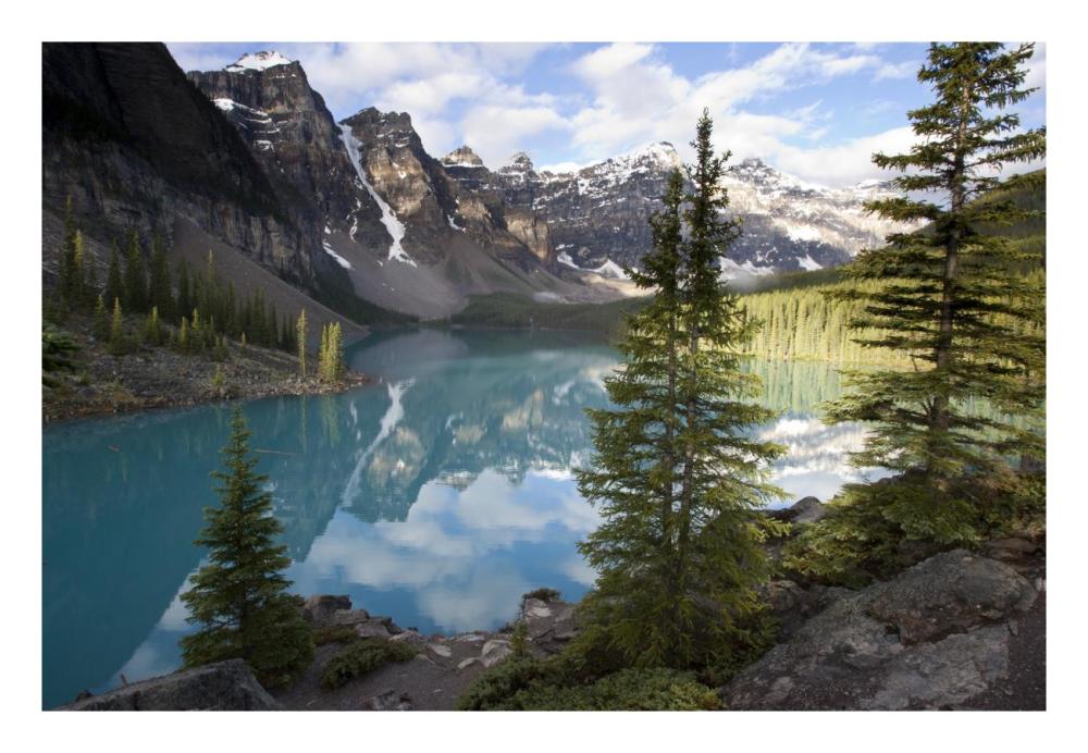 Moraine Lake in the Valley of the Ten Peaks, Banff National Park, Alberta, Canada-Paper Art-26"x18"