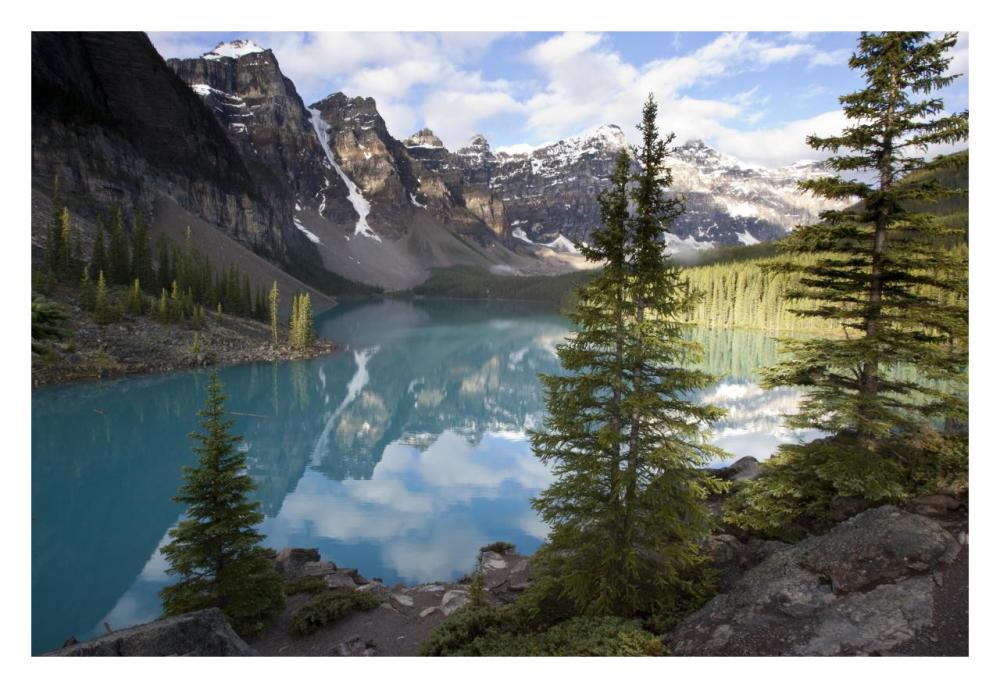 Moraine Lake in the Valley of the Ten Peaks, Banff National Park, Alberta, Canada-Paper Art-32"x22"