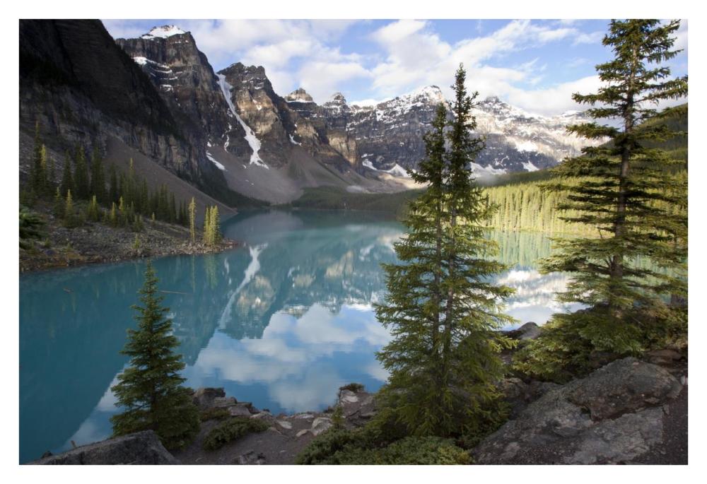 Moraine Lake in the Valley of the Ten Peaks, Banff National Park, Alberta, Canada-Paper Art-38"x26"