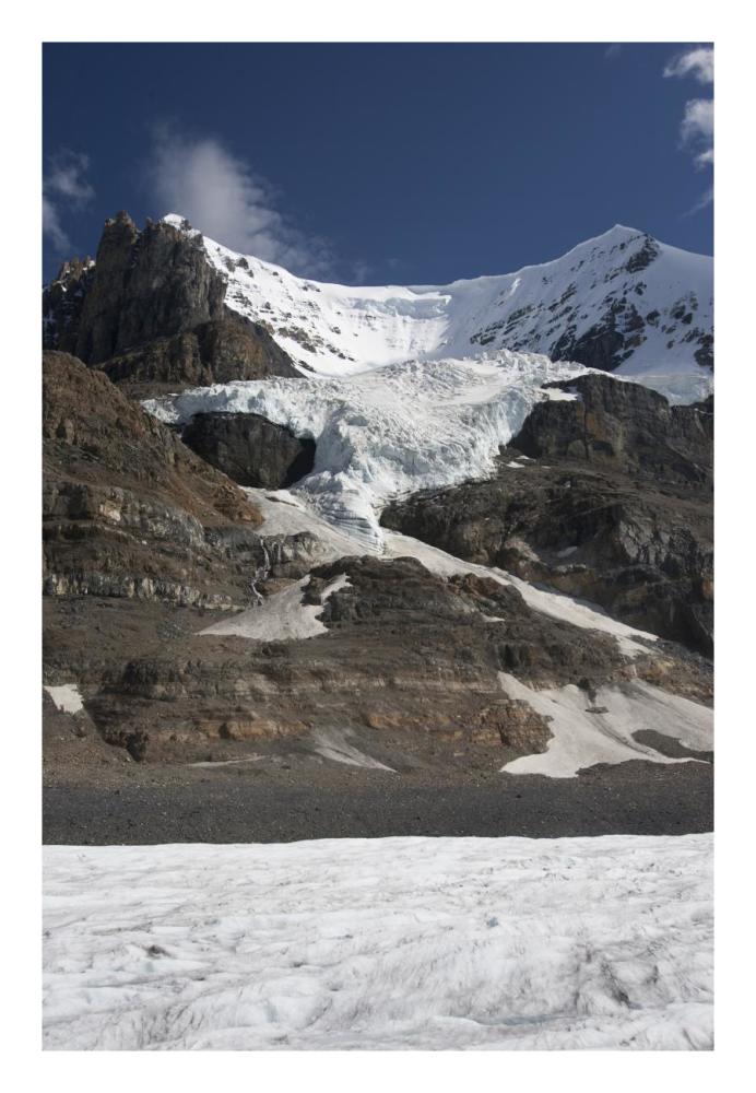 Mount Andromeda and Athabasca Glacier showing cirque, Jasper National Park, Alberta, Canada-Paper Art-18"x26"