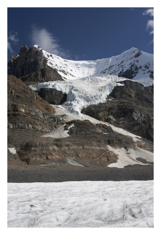 Mount Andromeda and Athabasca Glacier showing cirque, Jasper National Park, Alberta, Canada-Paper Art-22"x32"