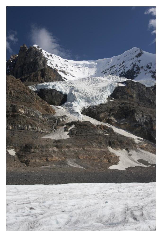 Mount Andromeda and Athabasca Glacier showing cirque, Jasper National Park, Alberta, Canada-Paper Art-26"x38"
