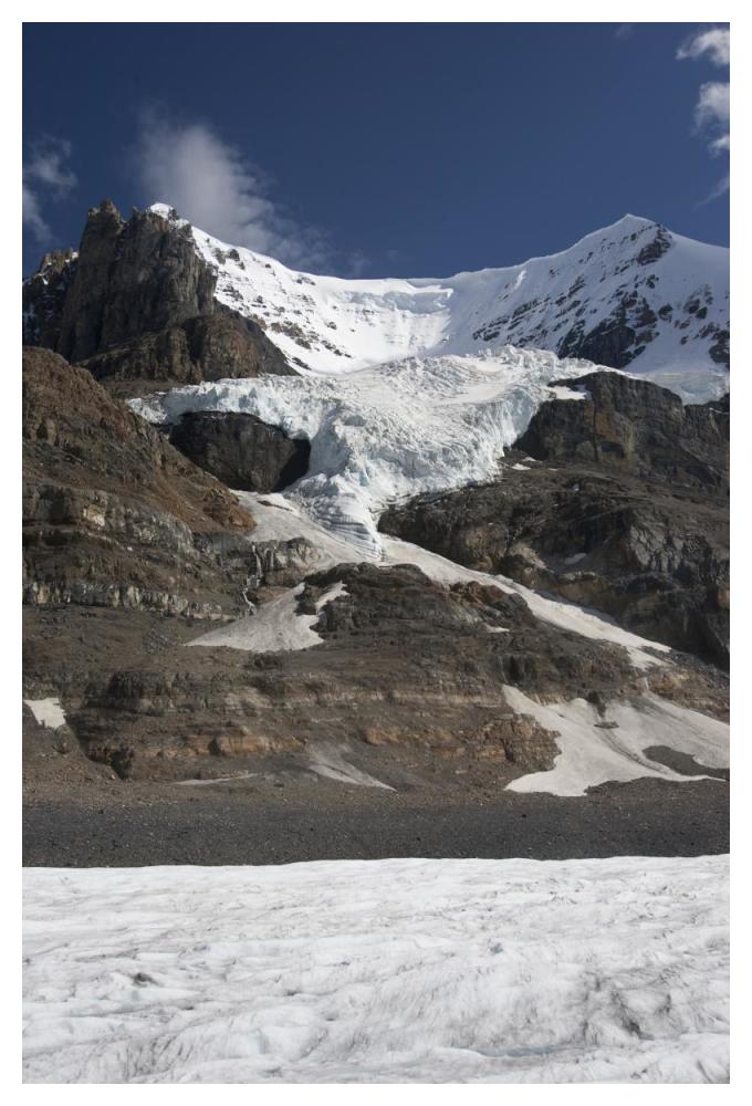 Mount Andromeda and Athabasca Glacier showing cirque, Jasper National Park, Alberta, Canada-Paper Art-34"x50"