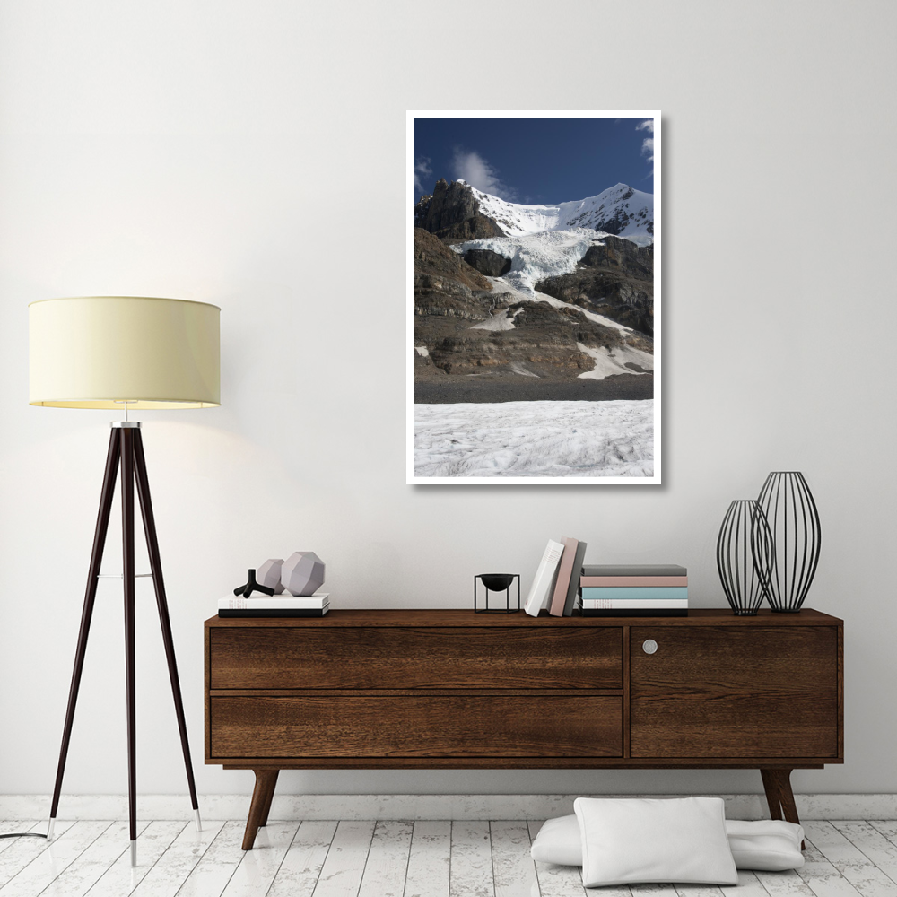 Mount Andromeda and Athabasca Glacier showing cirque, Jasper National Park, Alberta, Canada-Paper Art-34&quotx50"
