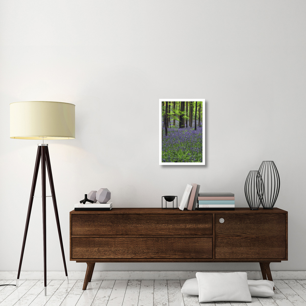 Bluebell carpet in the forest-Paper Art-18&quotx26"
