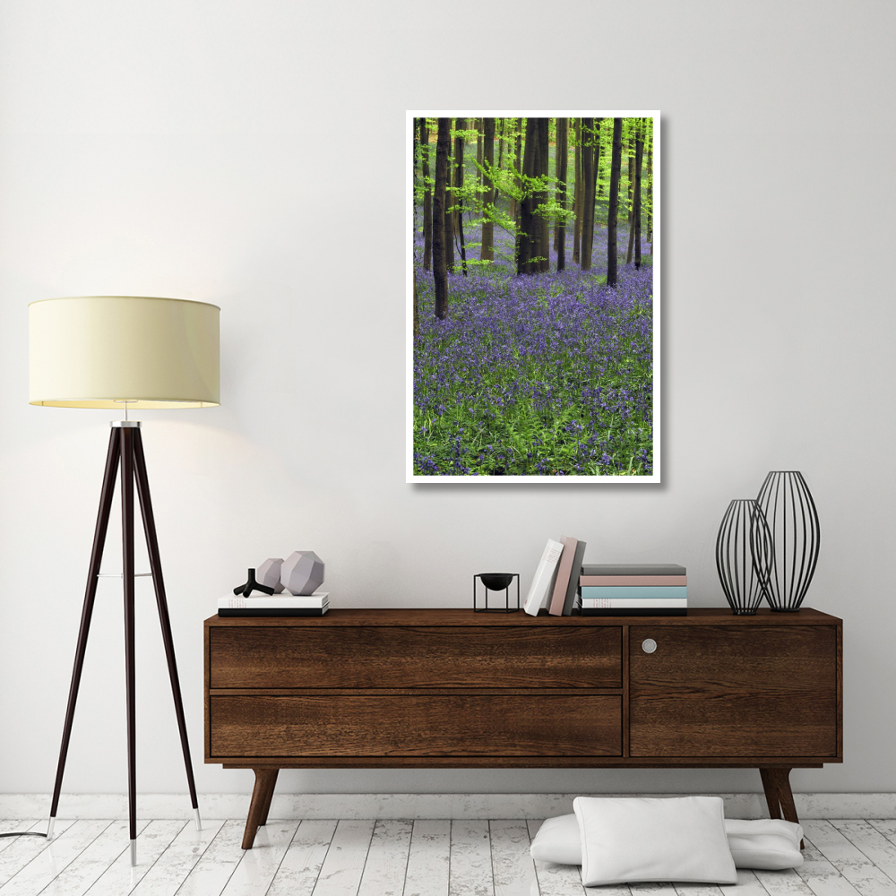 Bluebell carpet in the forest-Paper Art-34&quotx50"