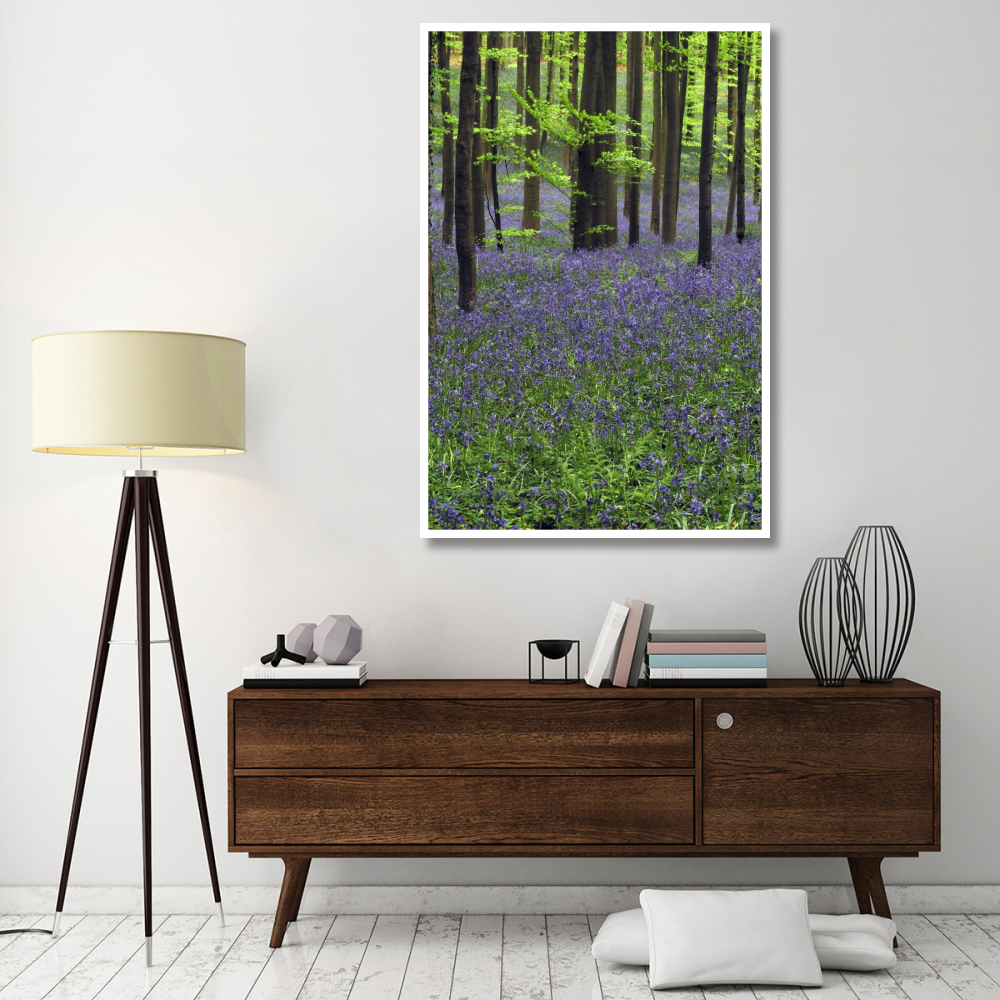 Bluebell carpet in the forest-Paper Art-42&quotx62"
