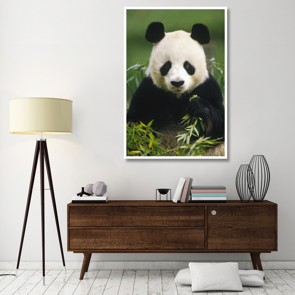 Giant Panda eating bamboo, China-Paper Art-42&quotx62"