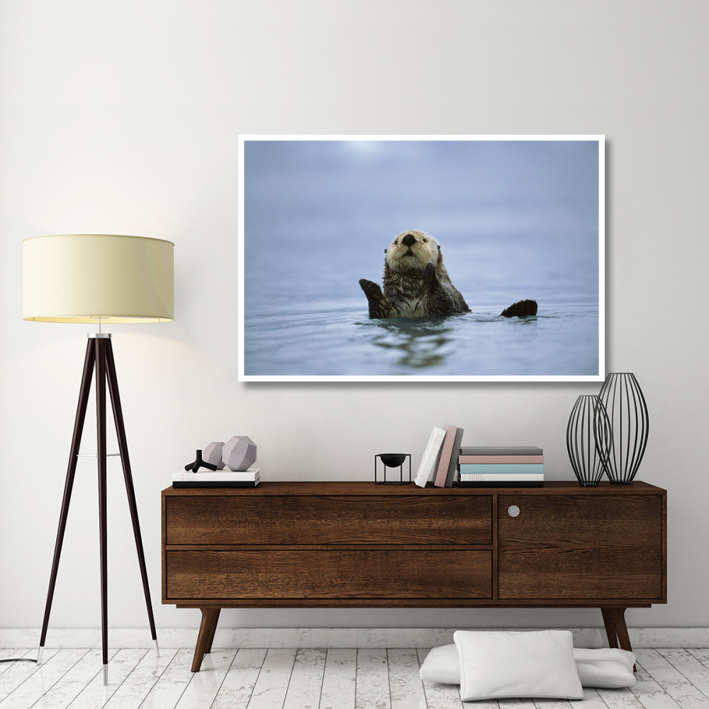 Sea Otter, Prince William Sound, Alaska-Paper Art-62&quotx42"