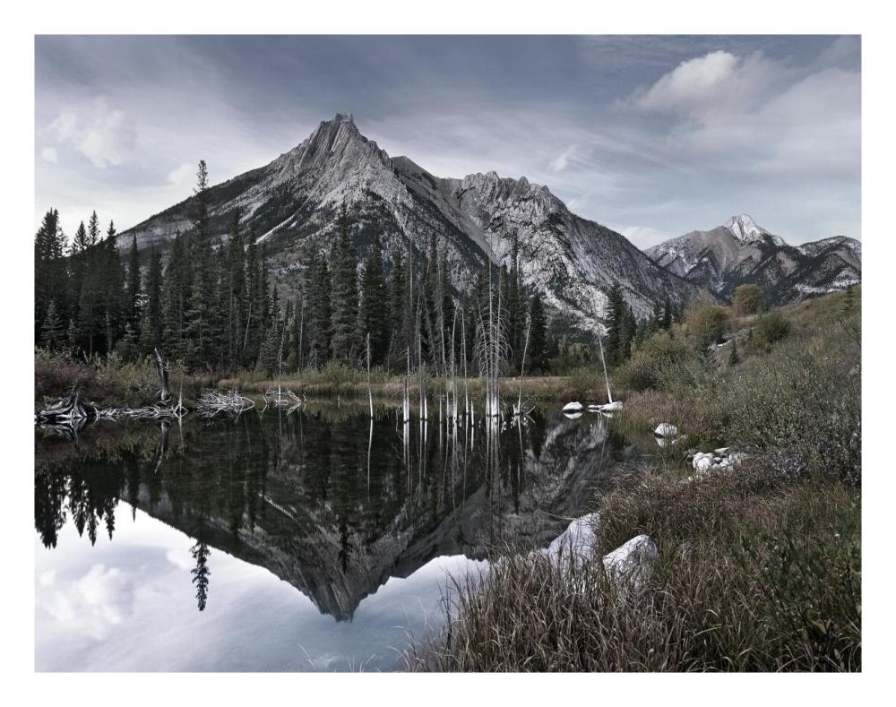 Mount Lorette, Alberta, Canada-Paper Art-26"x20"