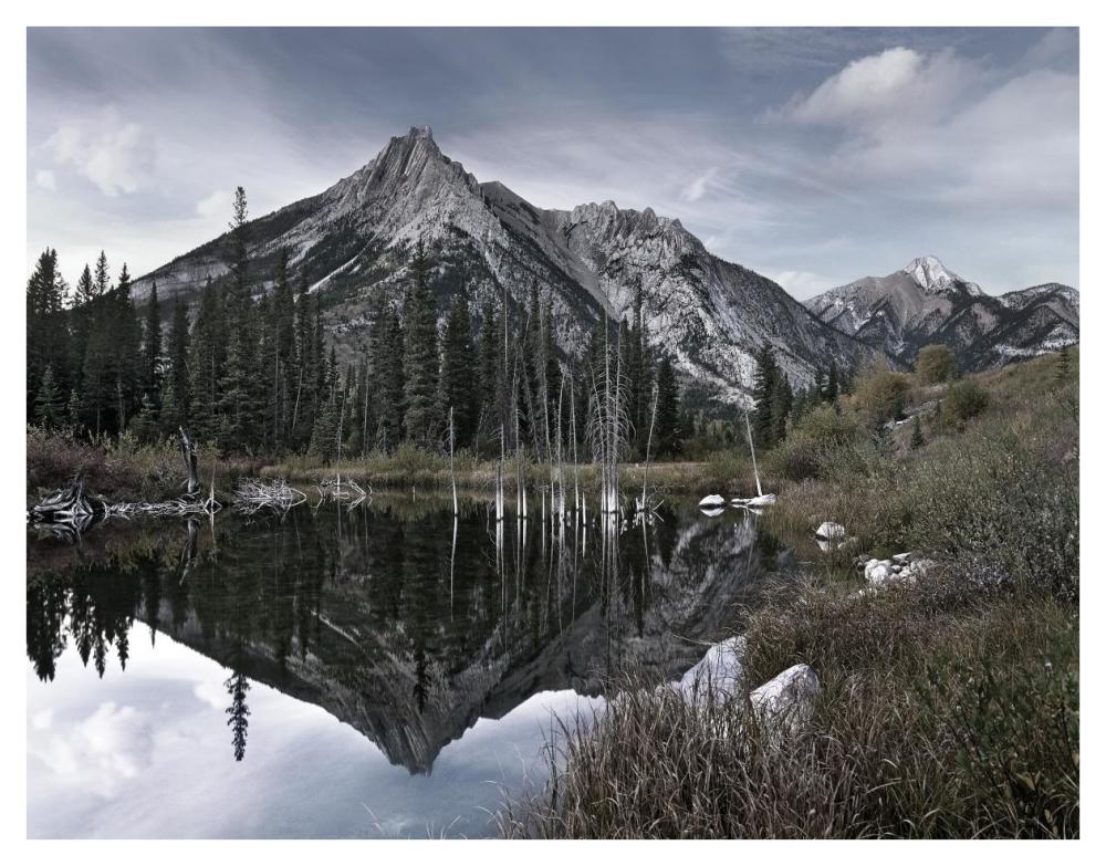 Mount Lorette, Alberta, Canada-Paper Art-42"x32"