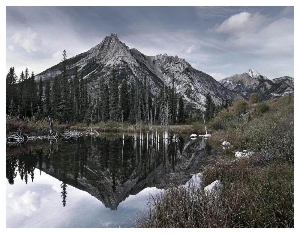 Mount Lorette, Alberta, Canada-Paper Art-50"x38"