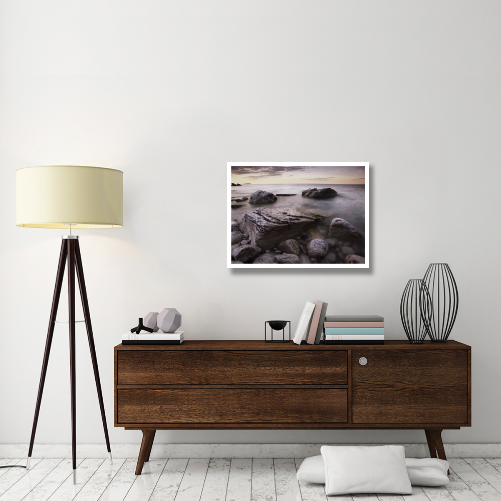Log dump beach, Bruce Peninsula National Park, Ontario, Canada-Paper Art-34&quotx26"