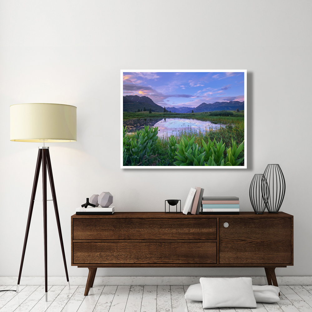 Grand Turk and Kendall Mountains, Molas Pass, Colorado-Paper Art-50&quotx38"