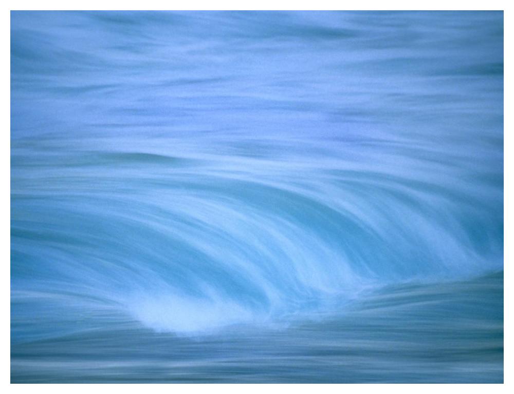 Ocean waves, Hawaii-Paper Art-50"x38"