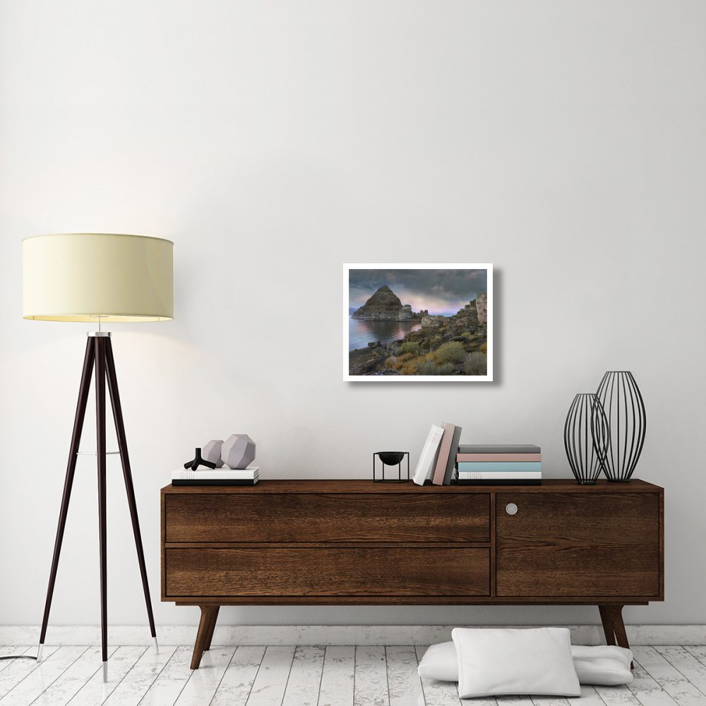 Pyramid Lake, Nevada-Paper Art-26&quotx20"