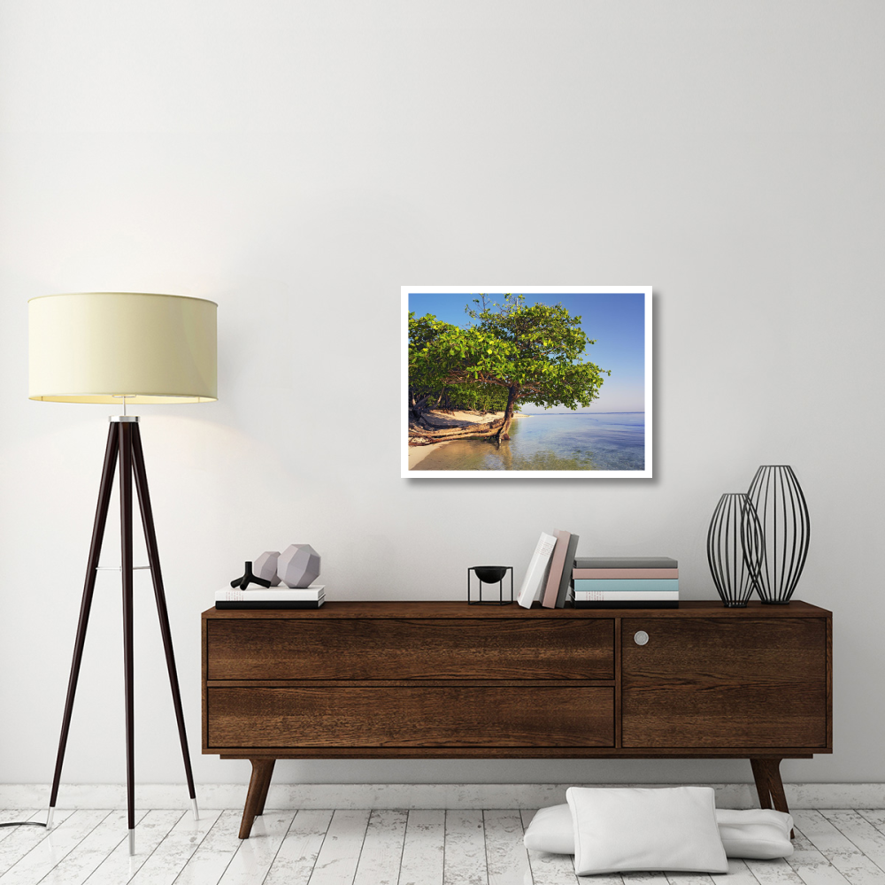Roatan Island, Honduras-Paper Art-34&quotx26"