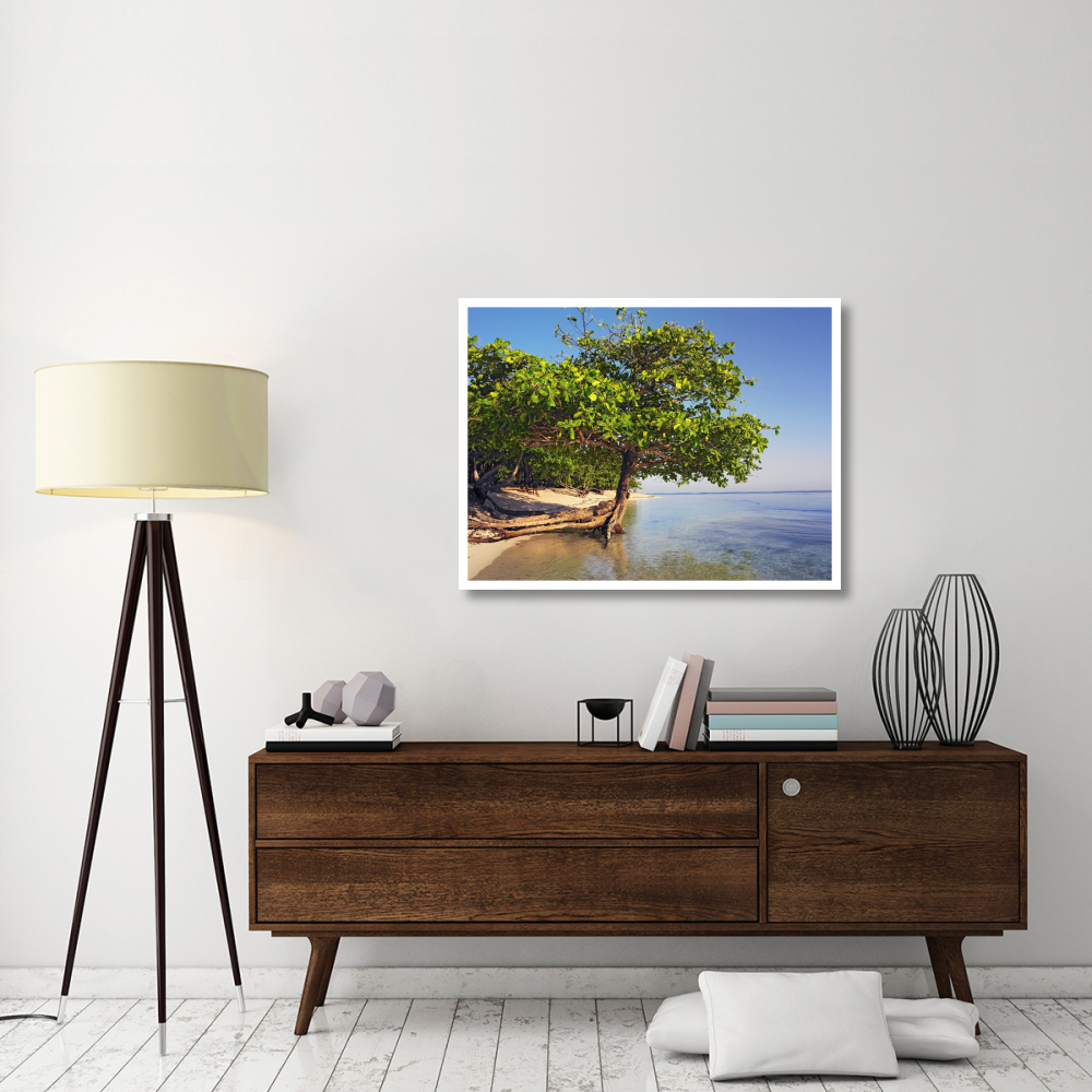 Roatan Island, Honduras-Paper Art-42&quotx32"