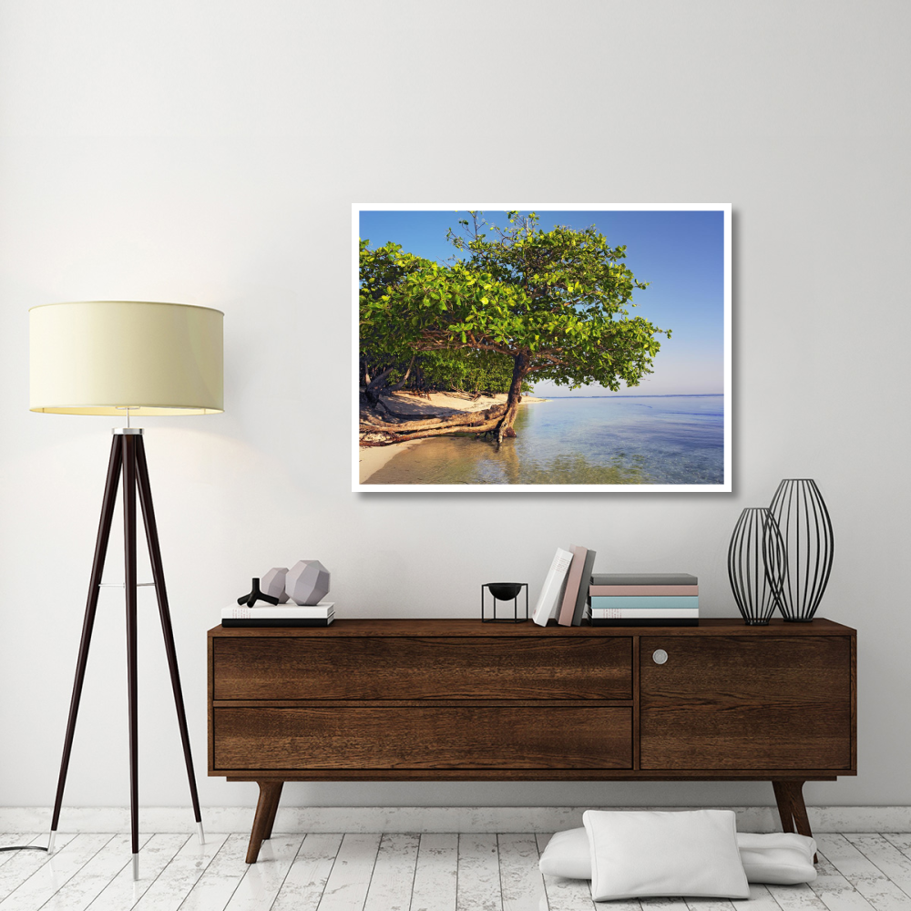 Roatan Island, Honduras-Paper Art-50&quotx38"