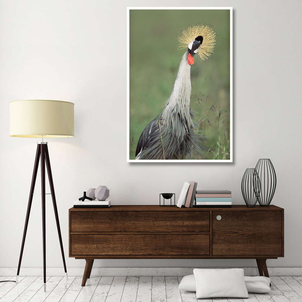 Grey Crowned Crane, Kenya-Paper Art-42&quotx62"