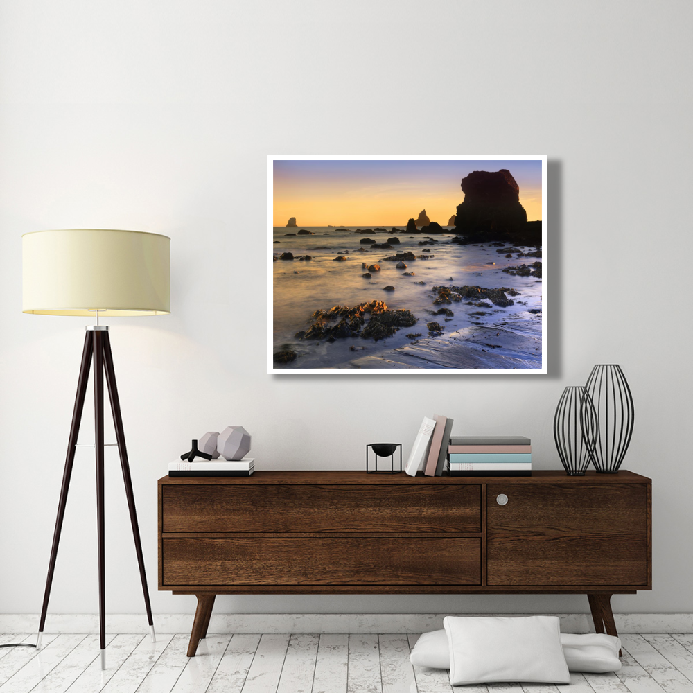 Lone Beach at sunset, Oregon-Paper Art-50&quotx38"