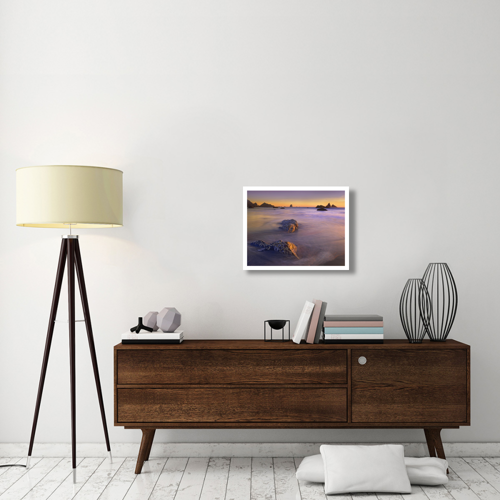Coastline, Lone Beach, Oregon-Paper Art-26&quotx20"