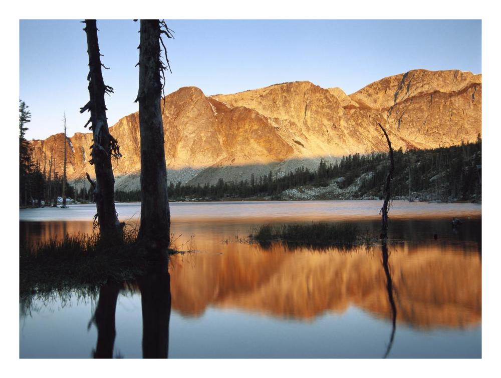 Medicine Bow Mountains, Wyoming-Paper Art-26"x20"