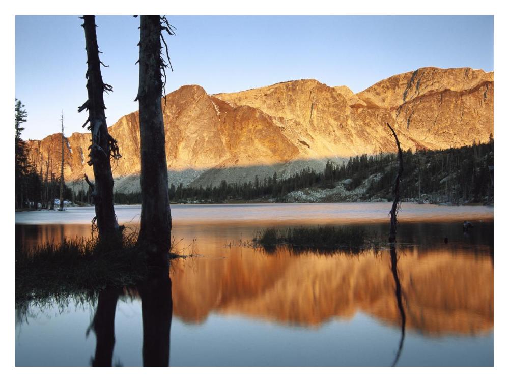 Medicine Bow Mountains, Wyoming-Paper Art-34"x26"
