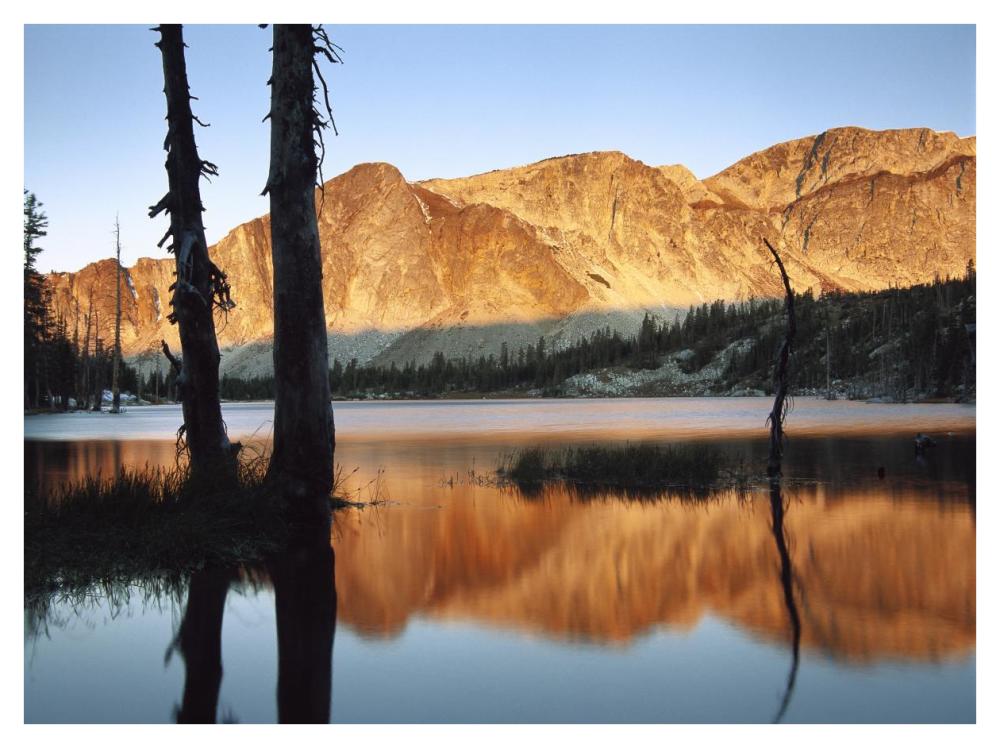Medicine Bow Mountains, Wyoming-Paper Art-42"x32"