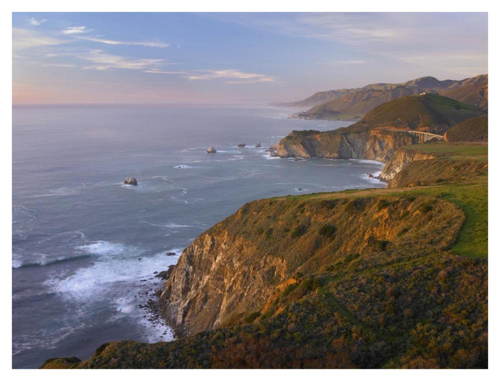 Bixby Bridge, Big Sur, California-Paper Art-42"x32"