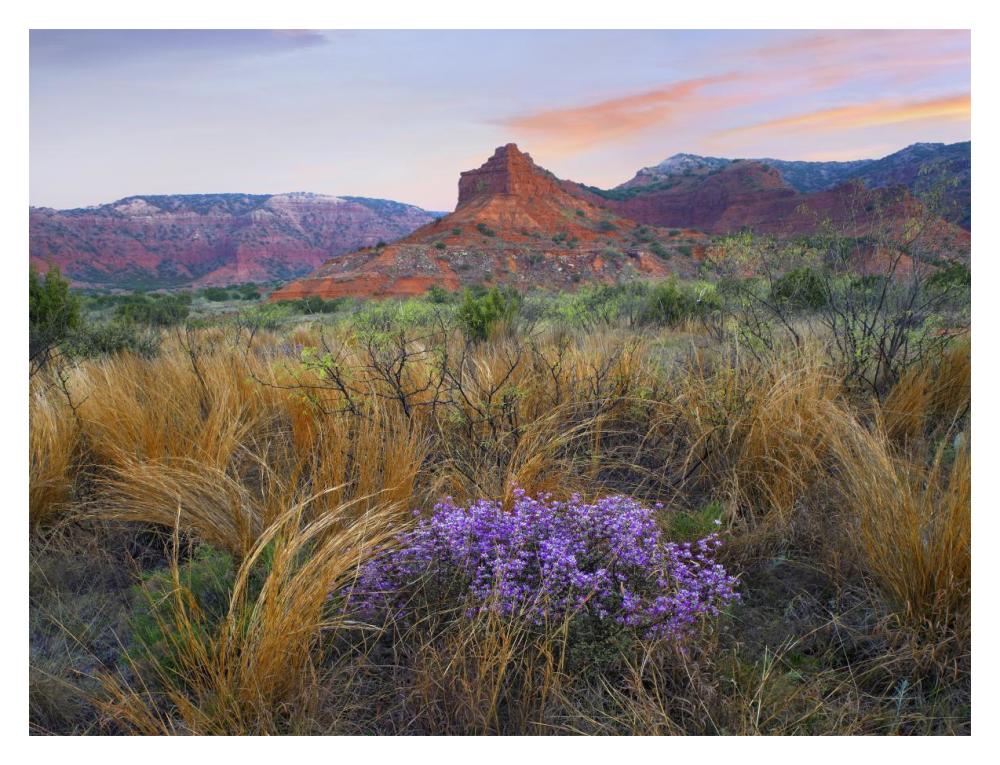 Caprock Canyons State Park, Texas-Paper Art-18"x14"