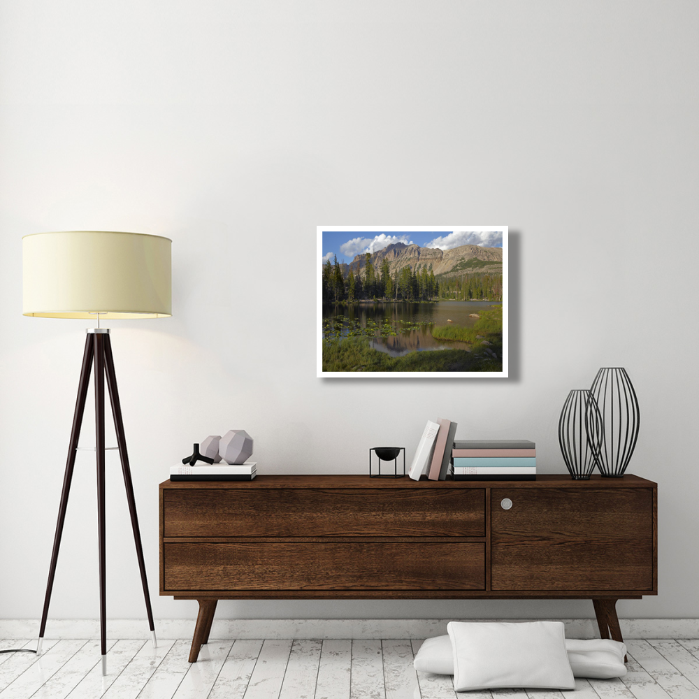 Butterfly Lake, Uinta Range, Utah-Paper Art-34&quotx26"