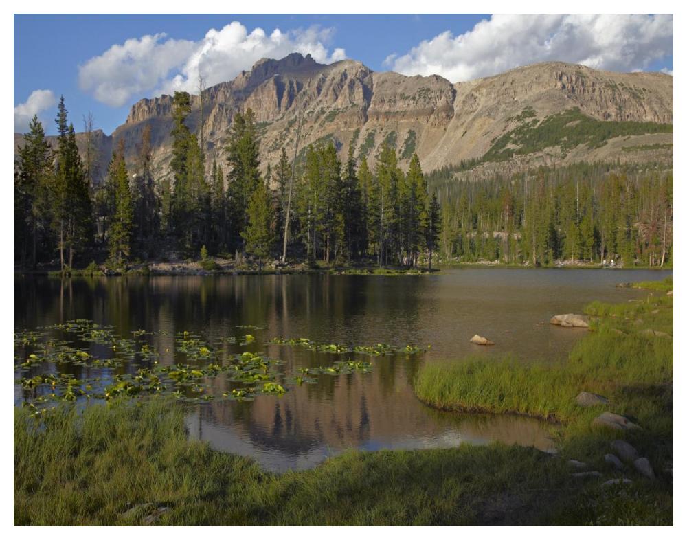 Butterfly Lake, Uinta Range, Utah-Paper Art-50"x38"